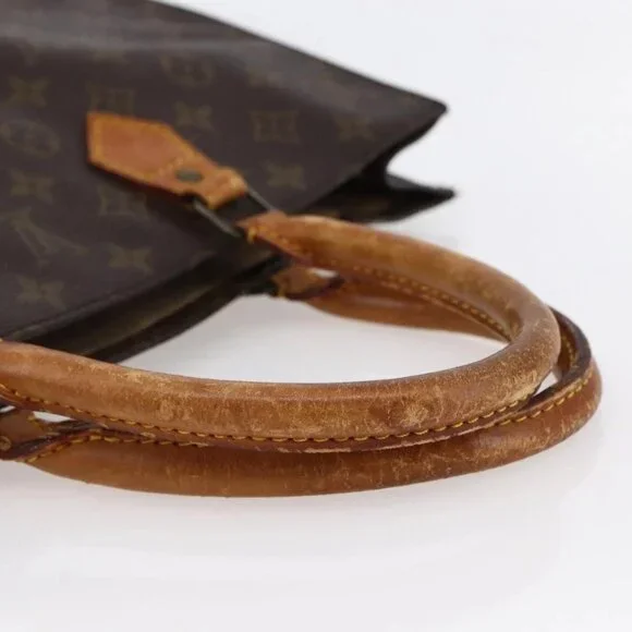 LOUIS VUITTON Monogram Sac Plat Hand Bag